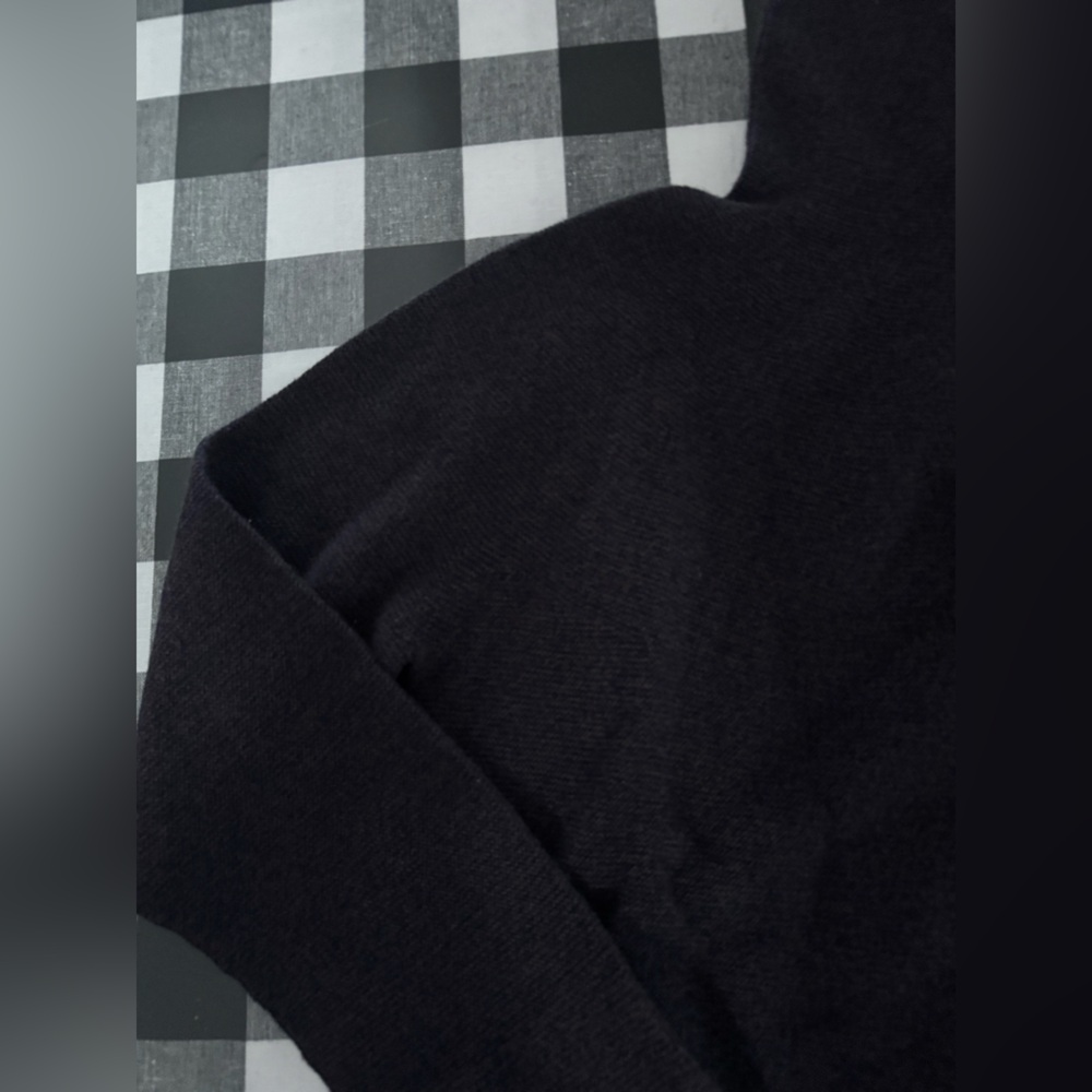 Christian Wijnants - Black/Gray Fine Knit Turtleneck Sweater - Picture 3 of 4